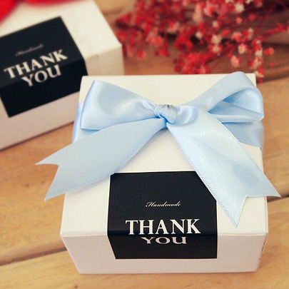 Наклейки черные Thank you 9шт. 4,5 * 4см